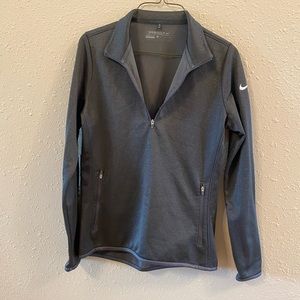 Nike grey long sleeve half zip. Medium